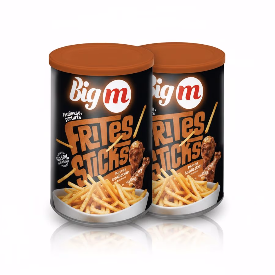 2 Big M Frites Sticks Bbq