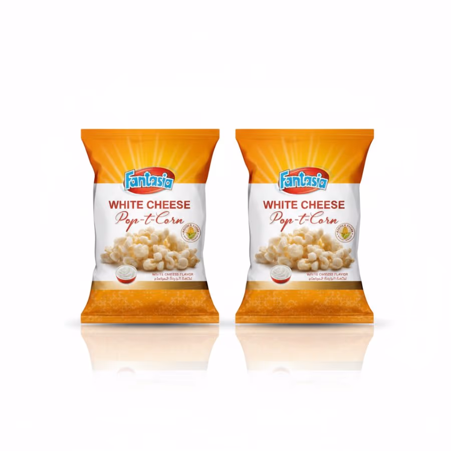 2 Fantasia White Cheese Pop Corn 80g