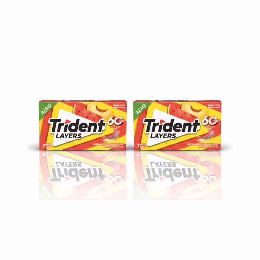 2 Trident Watermelon Peach x7