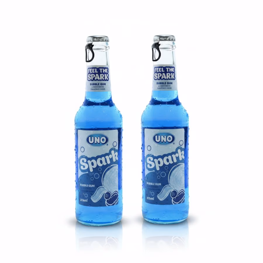 2 Uno Spark Bubble Gum 275ml
