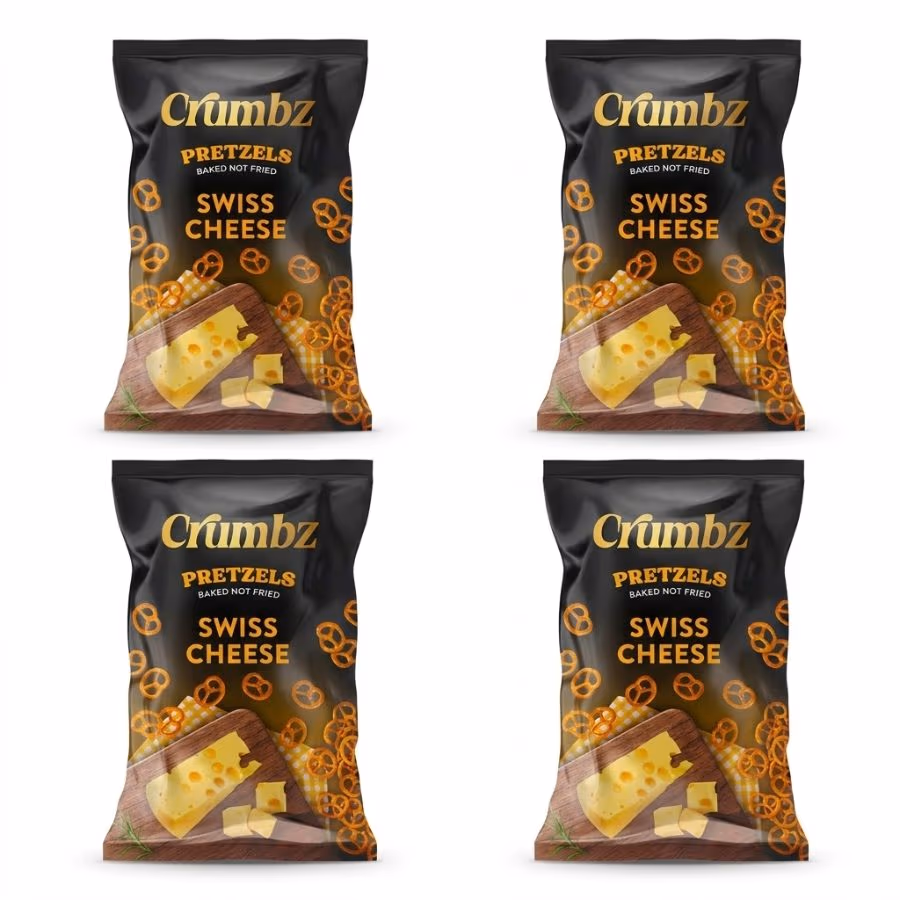 4 Crumbz Pretzels Swiss Cheese 40g