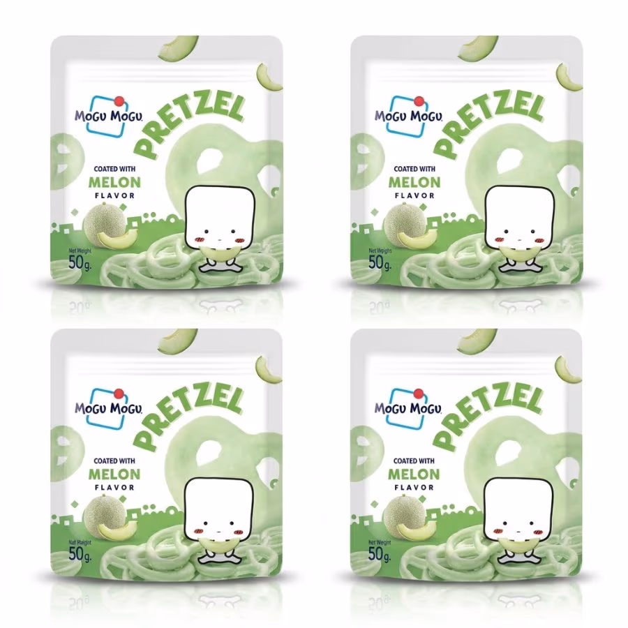4 Mogu Mogu Pretzel Melon 50g