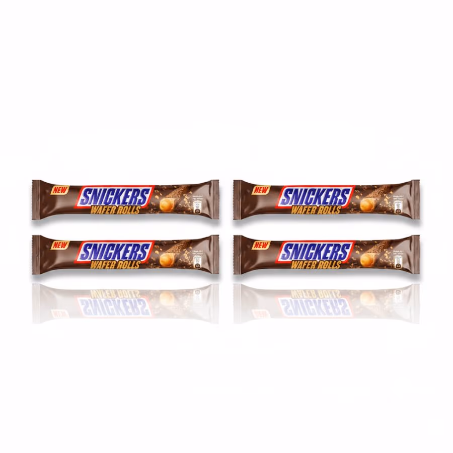 4 Snickers Wafer Rolls