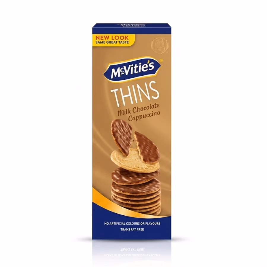 McVities Thins Milk Choc Cappuccino 150g