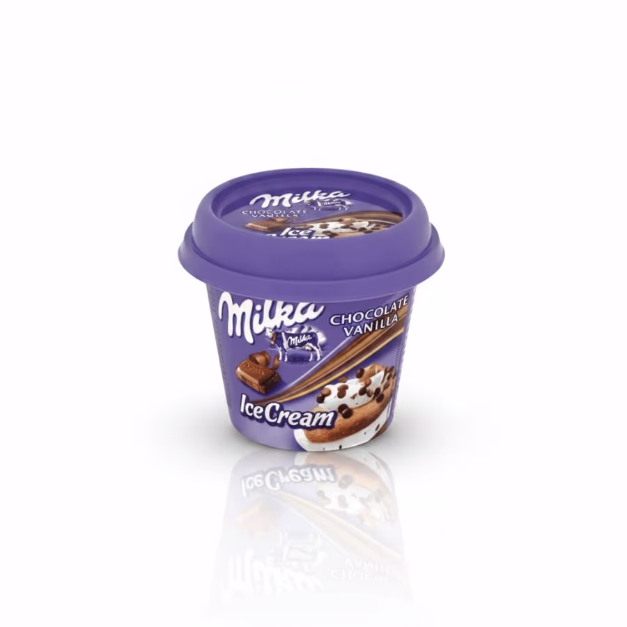 Milka Vanilla Cup Ice Cream