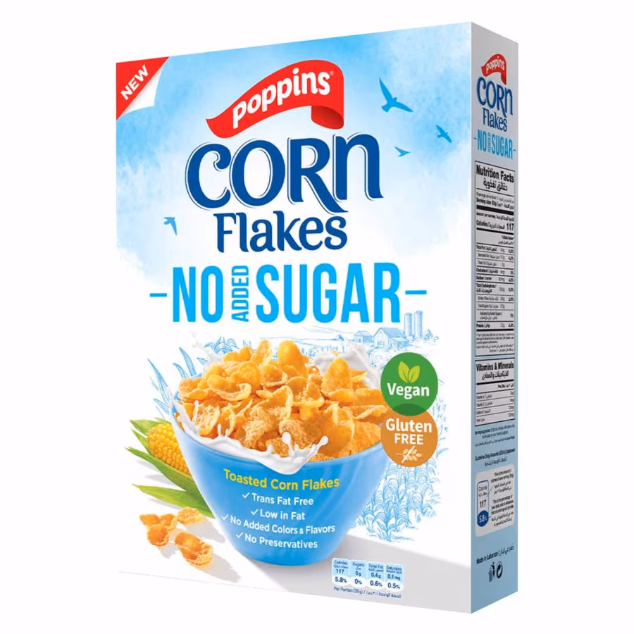 Poppins Corn Flakes Sugar Free 300g